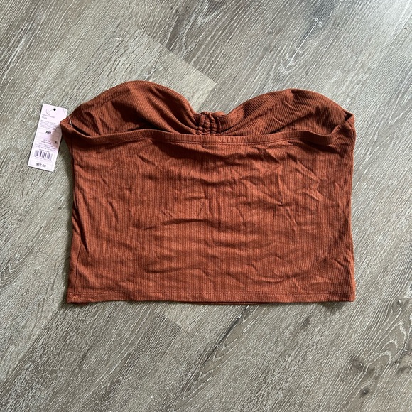 NWT Wild Fable XXL Brown Strapless Tube Top - Picture 4 of 4